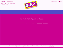 Tablet Screenshot of g-a-y.co.uk
